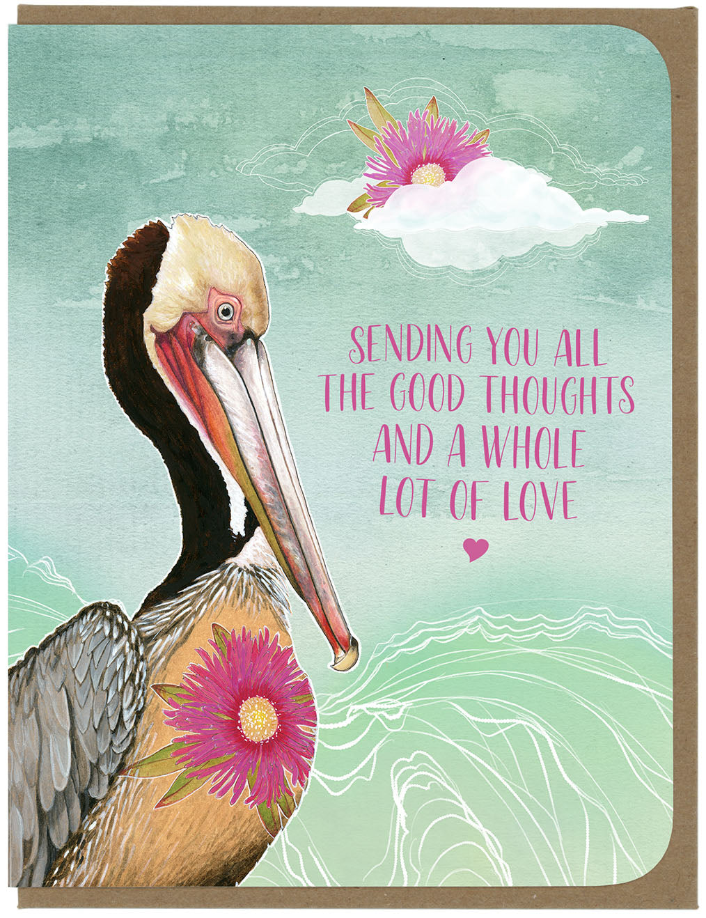 Encouragement - Pelican - Greeting Card