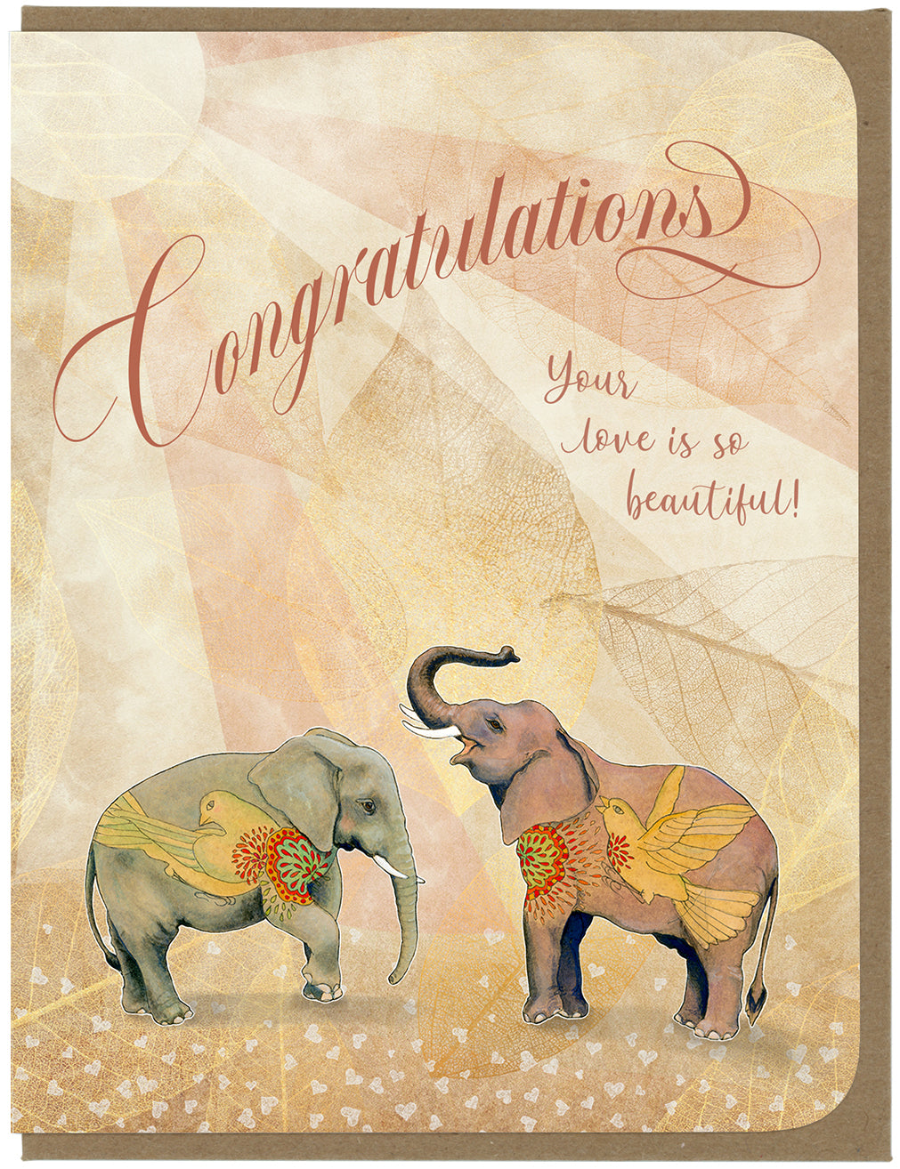 Wedding & Engagement - Elephants in Love - Greeting Card