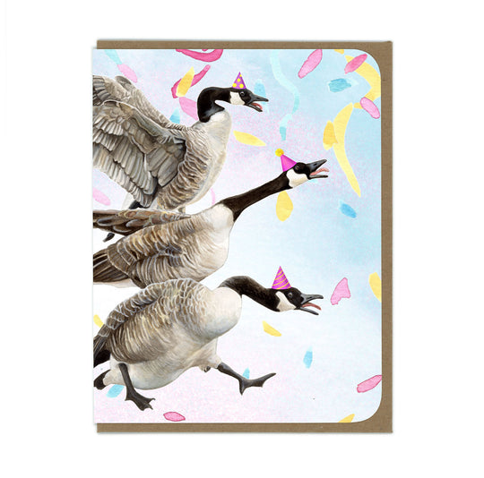 BIRTHDAY - Canadian Geese - Greeting Card