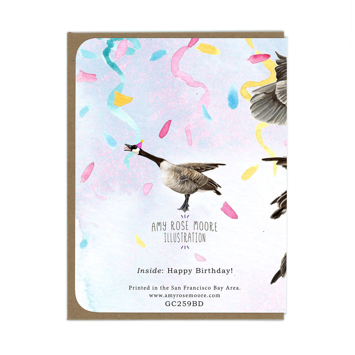 BIRTHDAY - Canadian Geese - Greeting Card