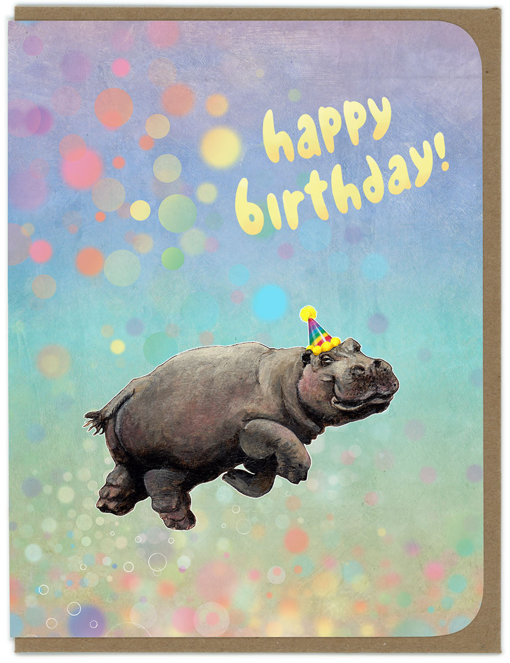 BIRTHDAY - Happy Hippo - Greeting Card