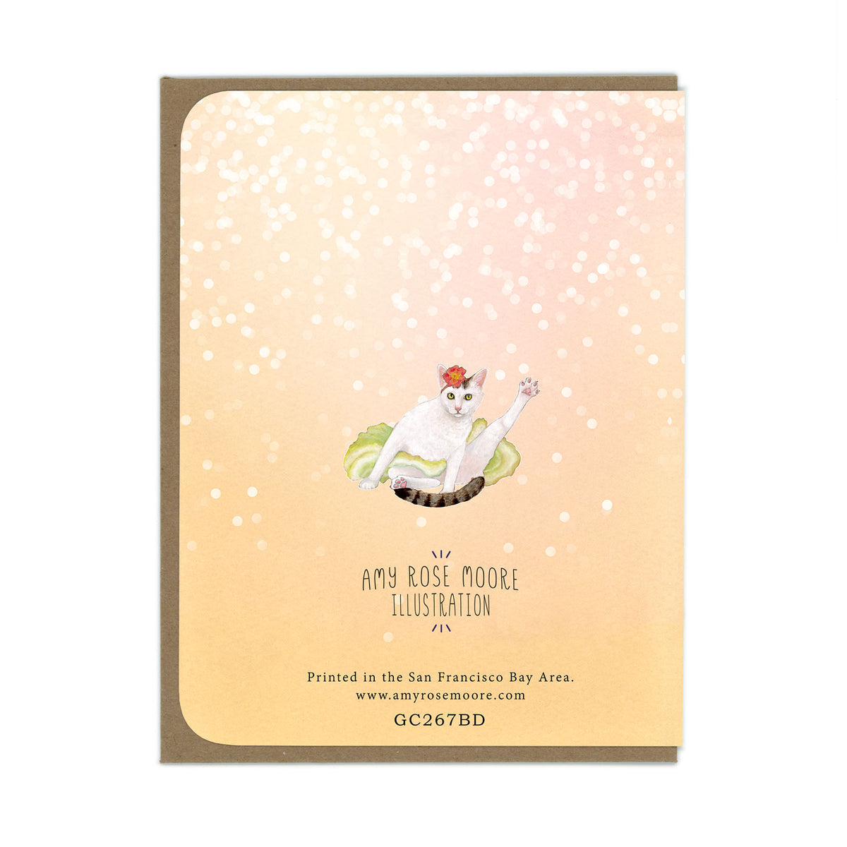 BIRTHDAY - Ballerina Cat - Greeting Card