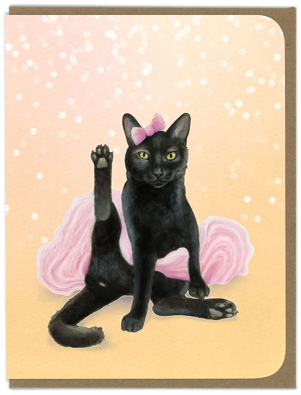 Ballerina Cat - Greeting Card