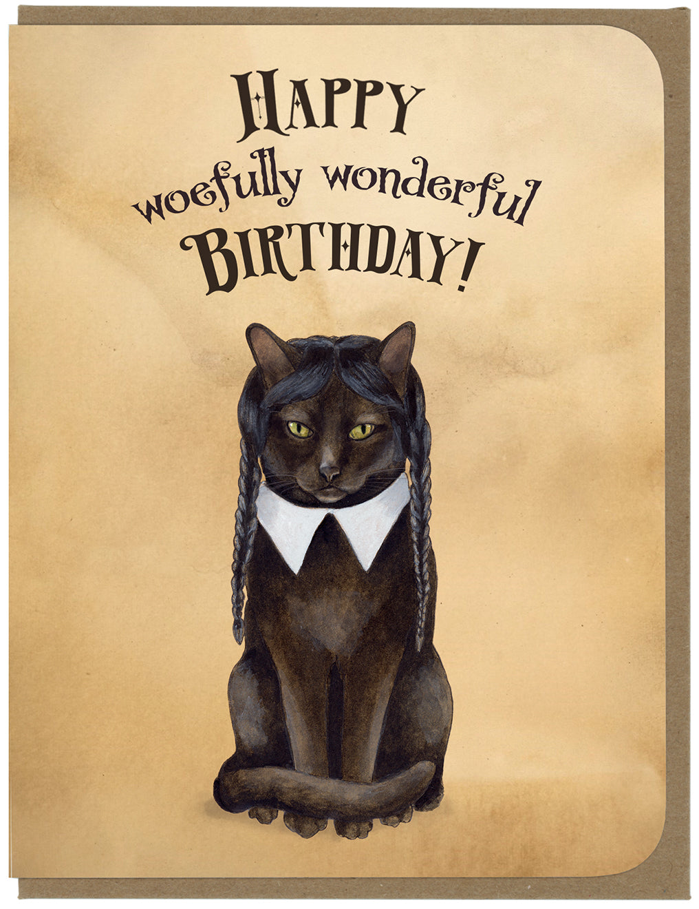 BIRTHDAY - Spooky Cat - Greeting Card