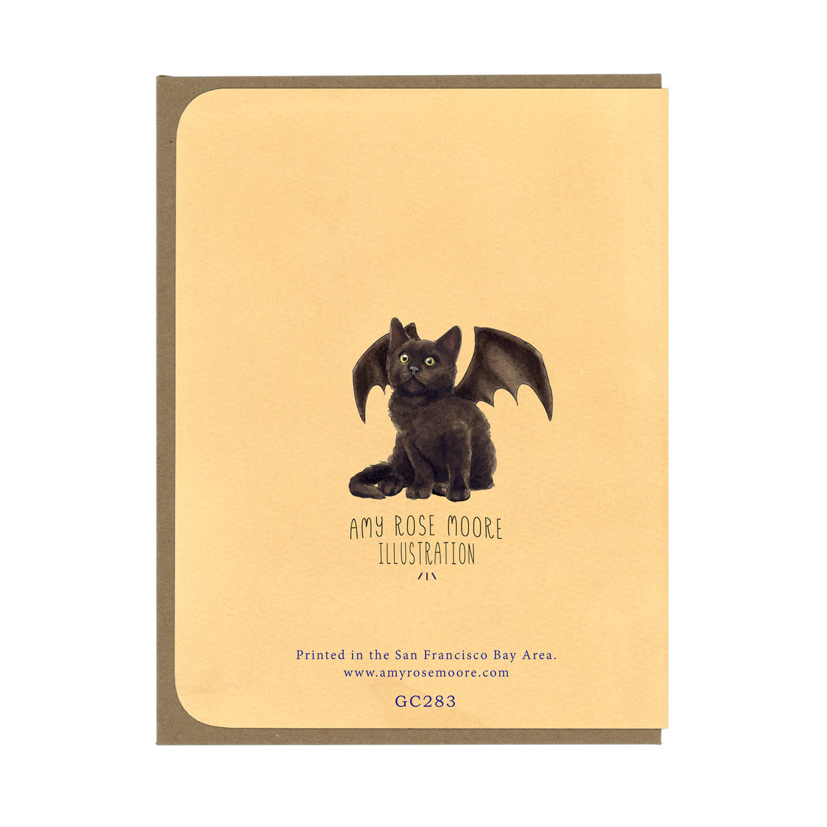 Tuxedo Cat and Pumpkin - Greeting Card