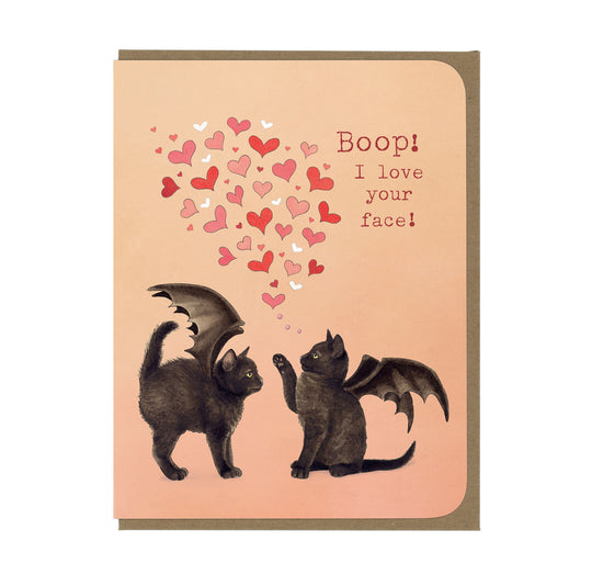 Love - The Love Boop - Bat Kittens - Greeting Card