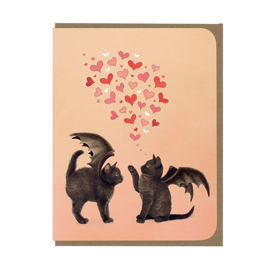 The Love Boop - Bat Kittens - Greeting Card