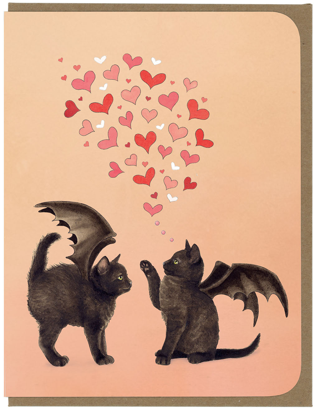 The Love Boop - Bat Kittens - Greeting Card