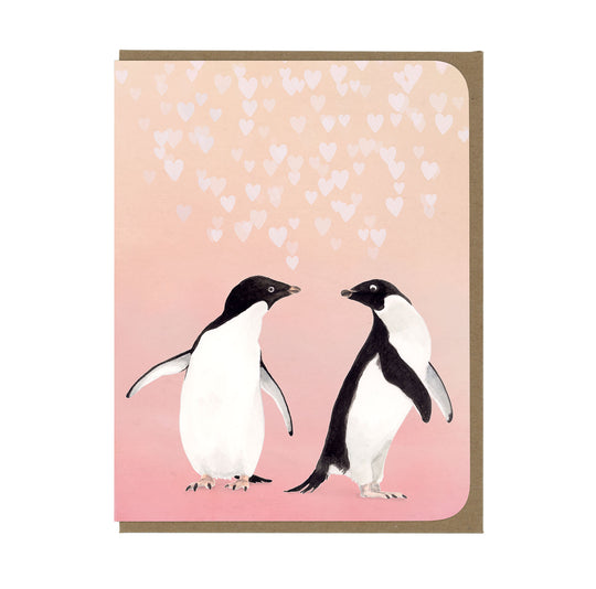 Love - Penguins in Love - Greeting Card