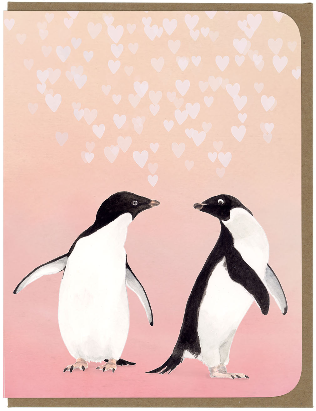 Love - Penguins in Love - Greeting Card