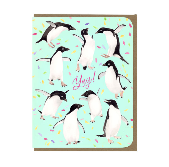 Congratulations - Yay! Penguins - Greeting Card