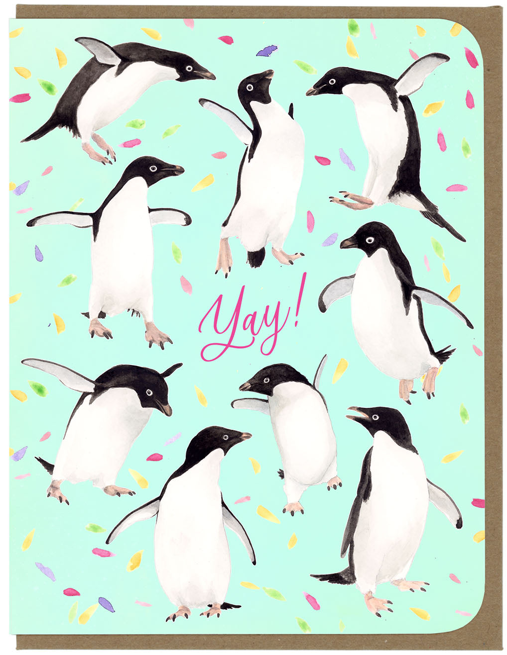 Congratulations - Yay! Penguins - Greeting Card