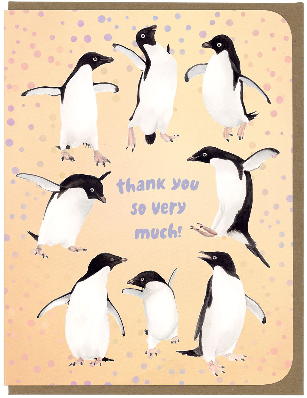 Thank You Penguins - Greeting Card