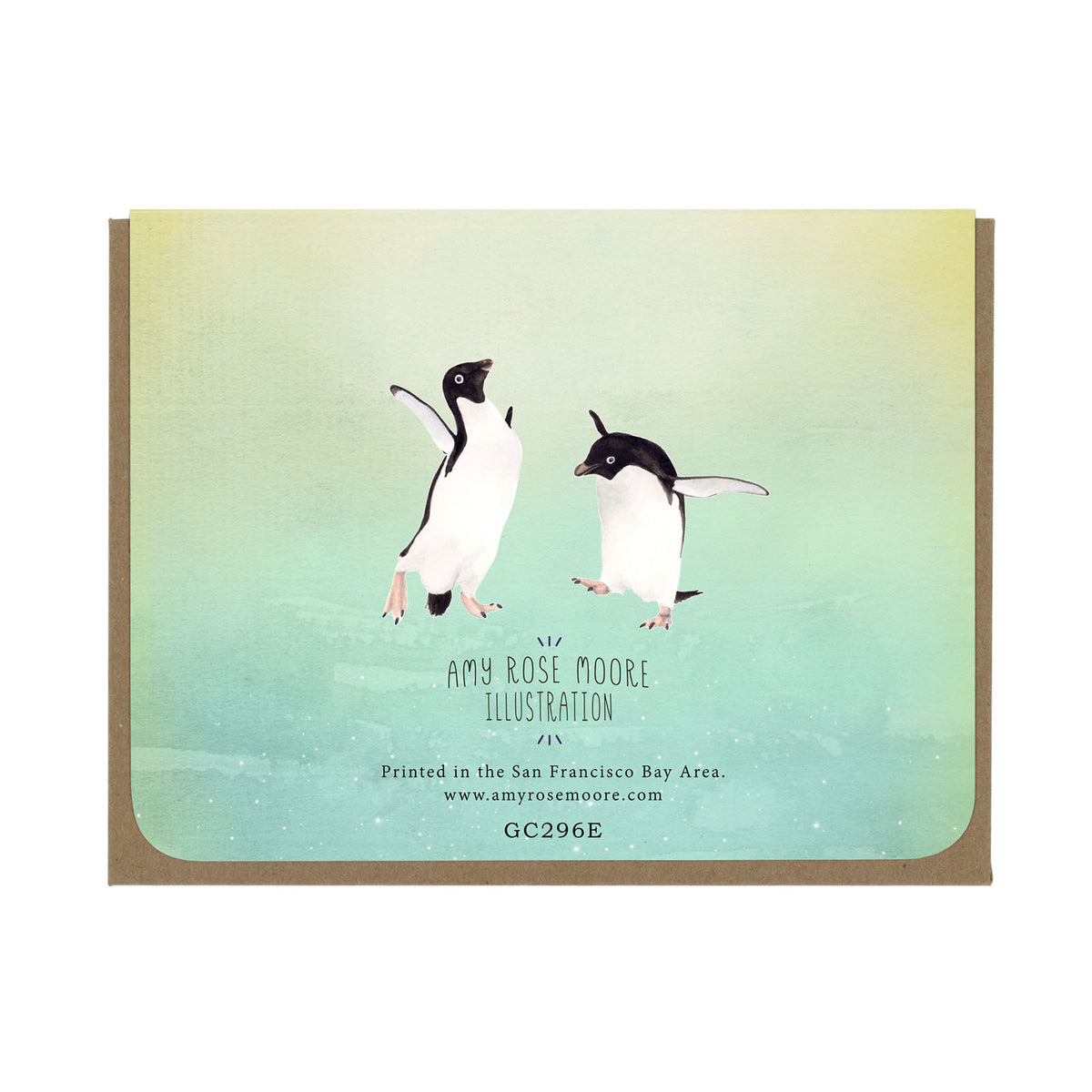 Encouragement - Penguin Hugs - Greeting Card