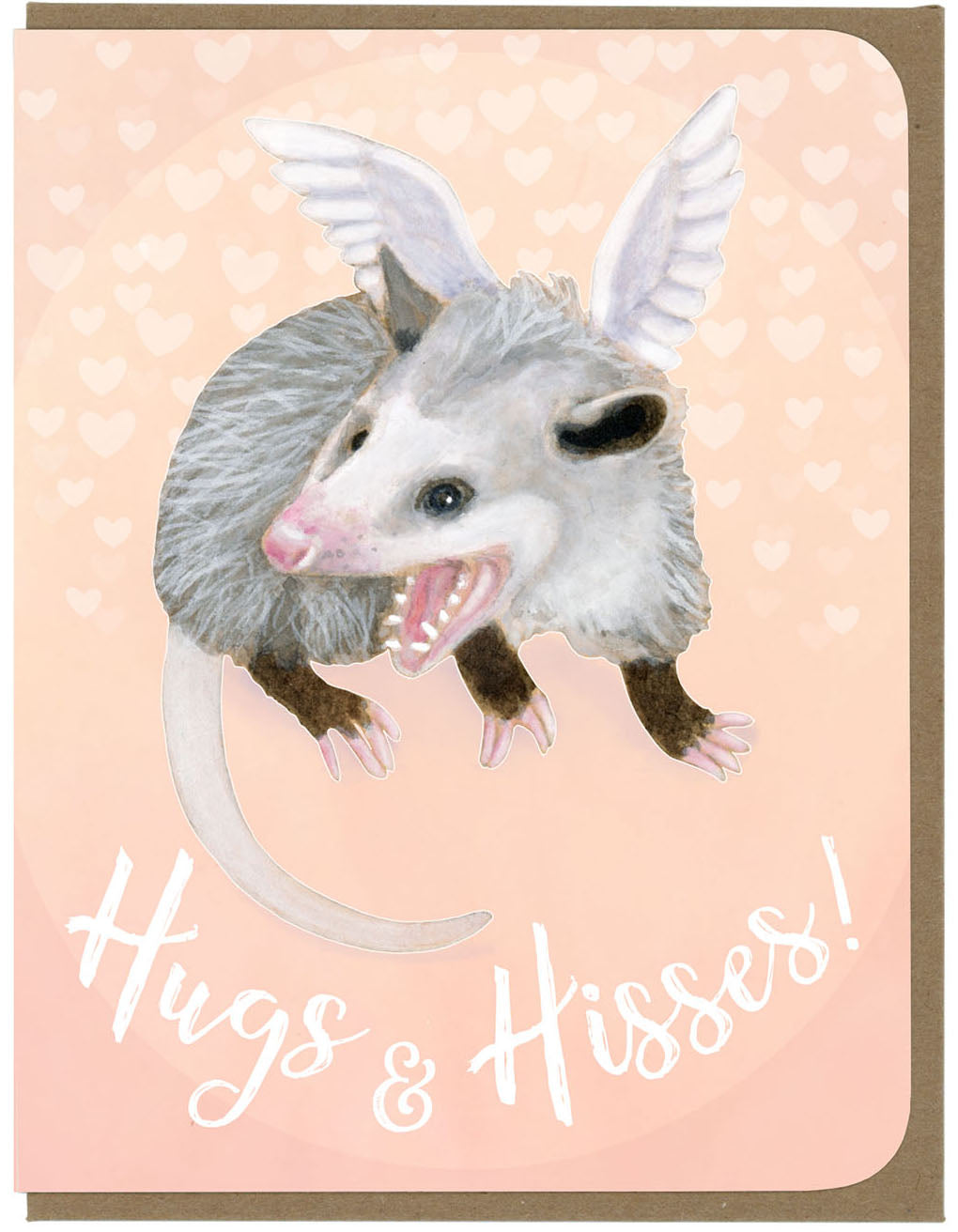 Love - Hugs and Hisses Possum - Greeting Card
