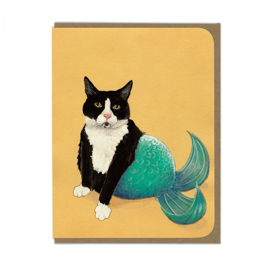 Cat Mermaid - Greeting Card