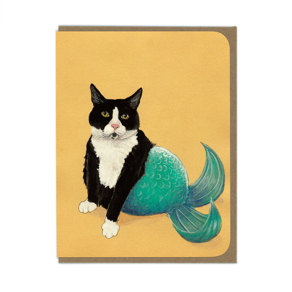 Cat Mermaid - Greeting Card