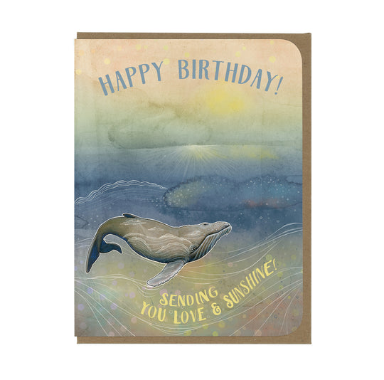 BIRTHDAY - Humpback Whale - Greeting Card