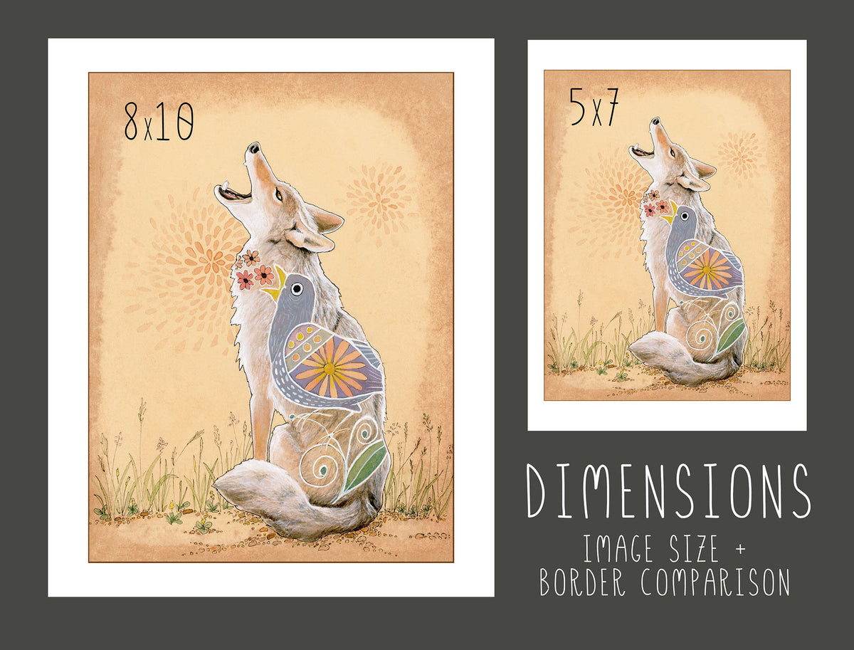 Coyote Howl Print