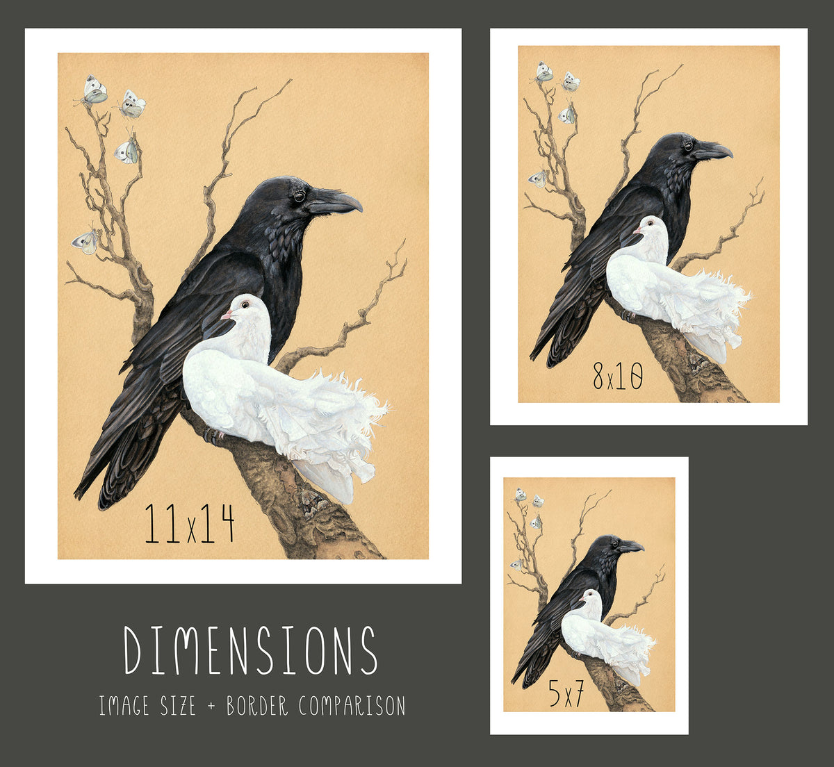 Raven and Dove Print - Wholesale