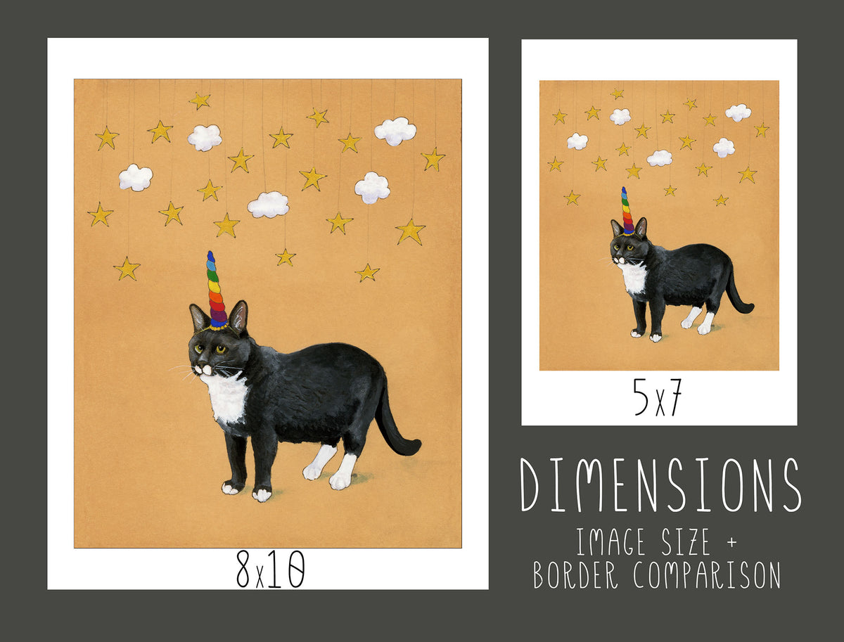Unicorn Cat Print
