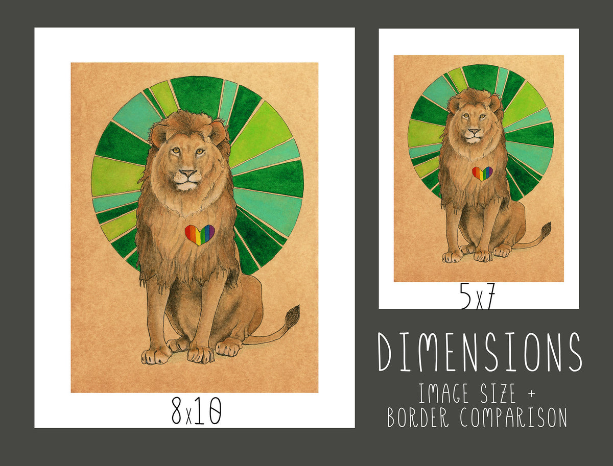 Lion Heart Print
