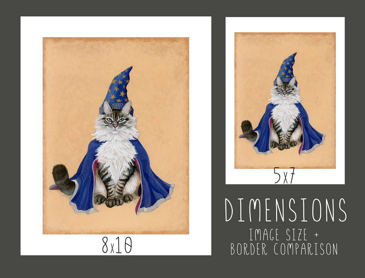 Wizard Cat Print