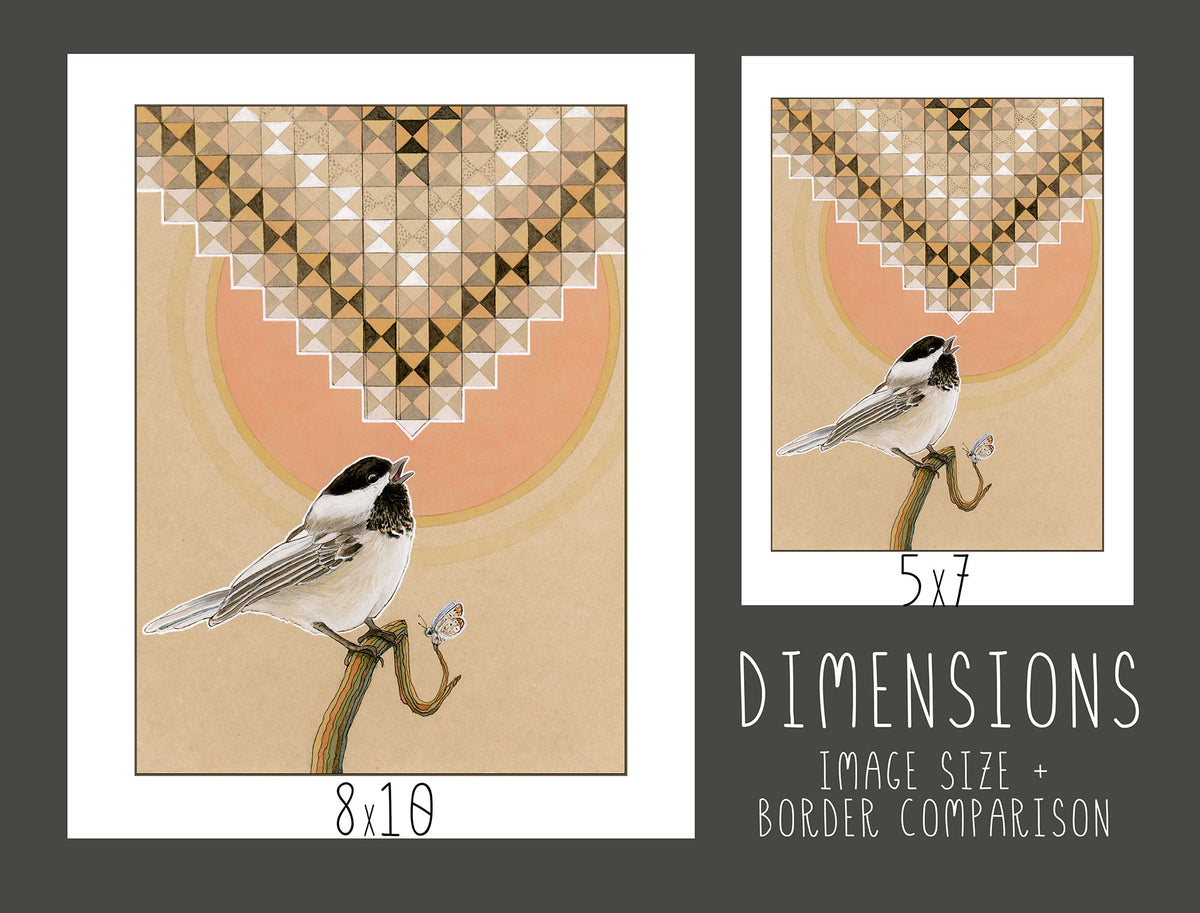 Black-capped Chickadee Print