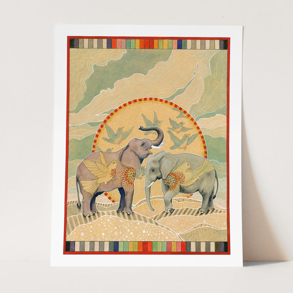 Elephants Print