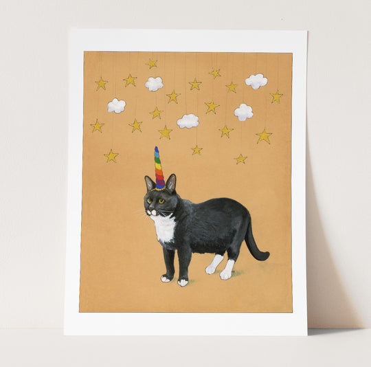 Unicorn Cat Print