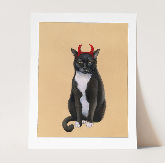 Devil Cat Print