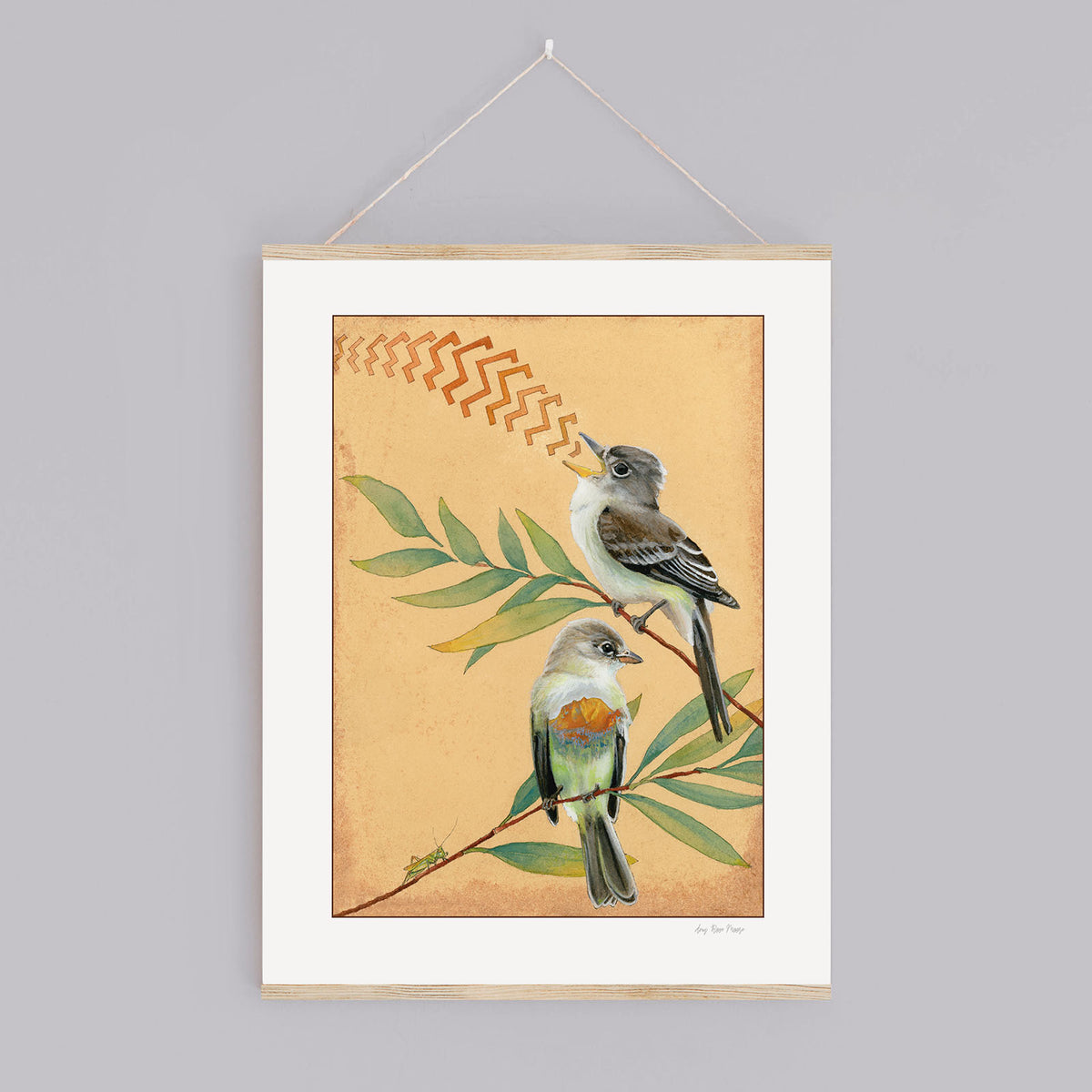 Willow Flycatchers Print