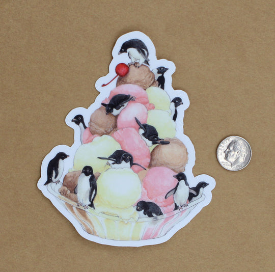 Penguin Sundae - Sticker