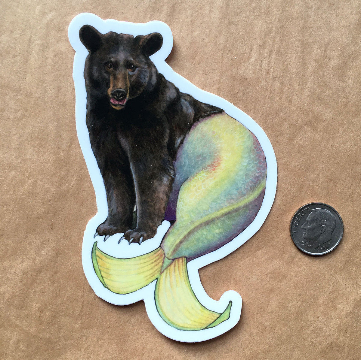 Bear Mermaid - Sticker