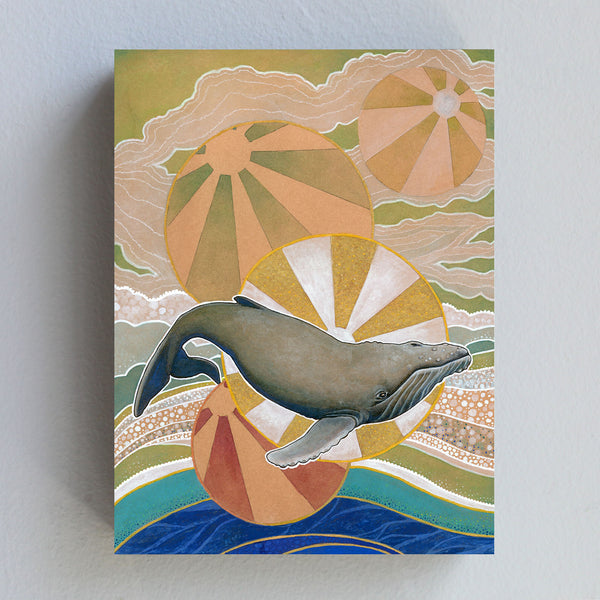 Humpback Whale - Wood Panel Print