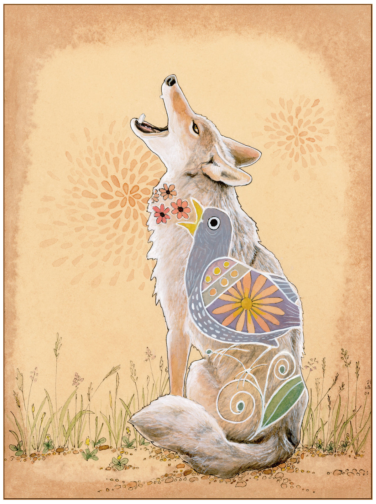 Coyote Howl Print
