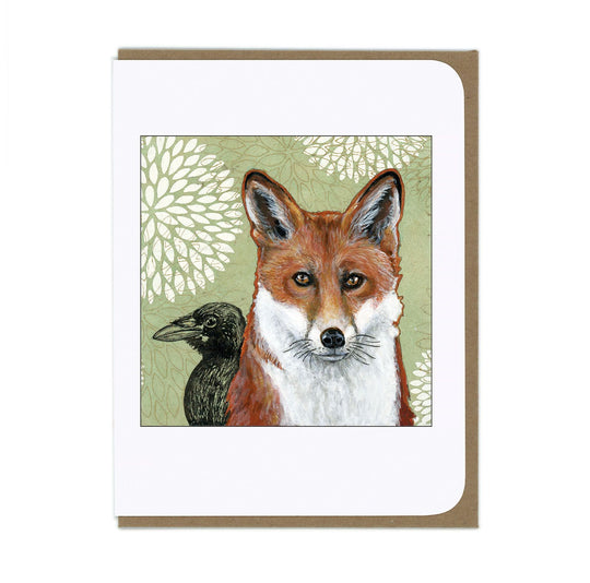 Fox and Crow - Greeting Card