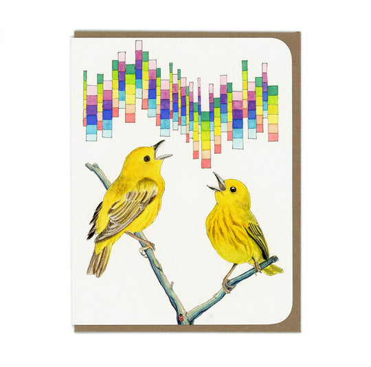 Yellow Warblers - Greeting Card