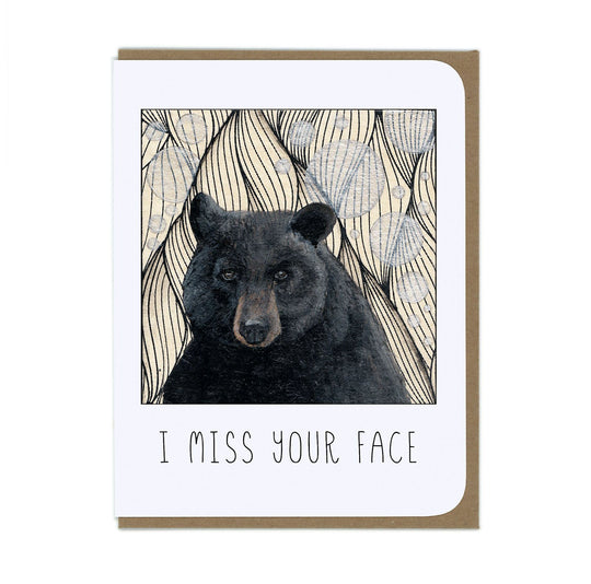 Miss You Bear - Greeting Card