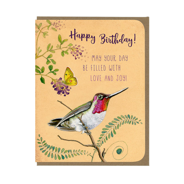 Birthday - Hummingbird - Greeting Card