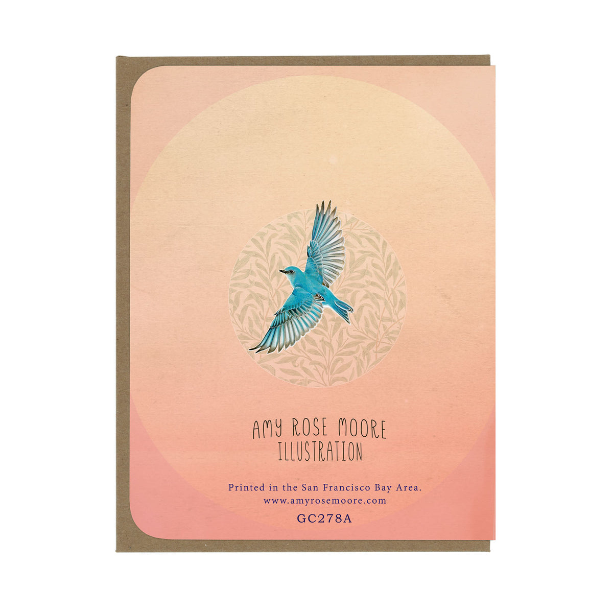 Love You - White Crowned Sparrows - Greeting Card