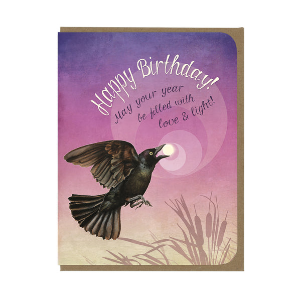 BIRTHDAY - Blackbird - Greeting Card