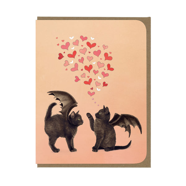 The Love Boop - Bat Kittens - Greeting Card