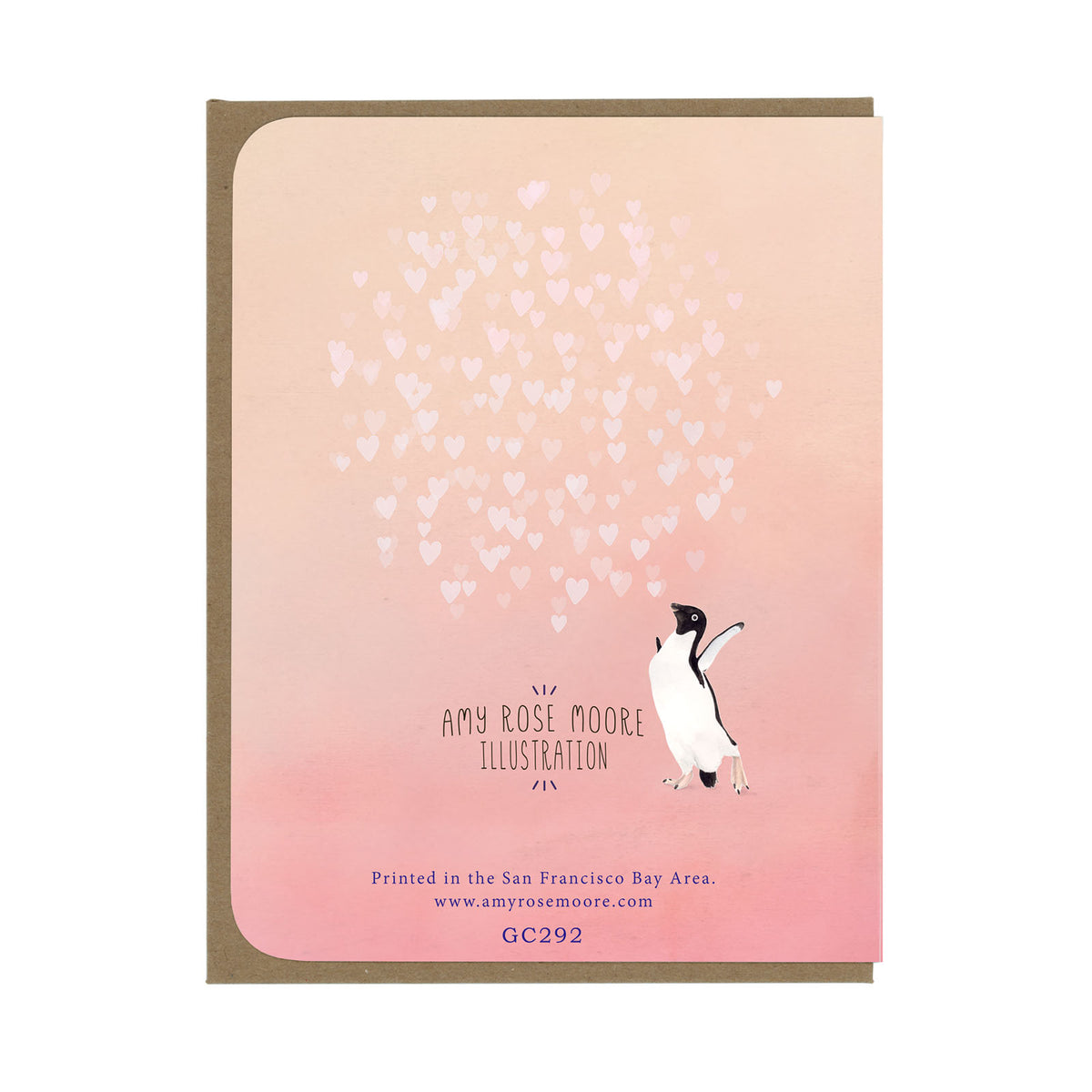 Love - Penguins in Love - Greeting Card