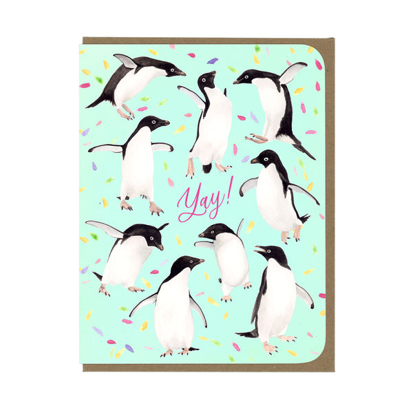Congratulations - Yay! Penguins - Greeting Card