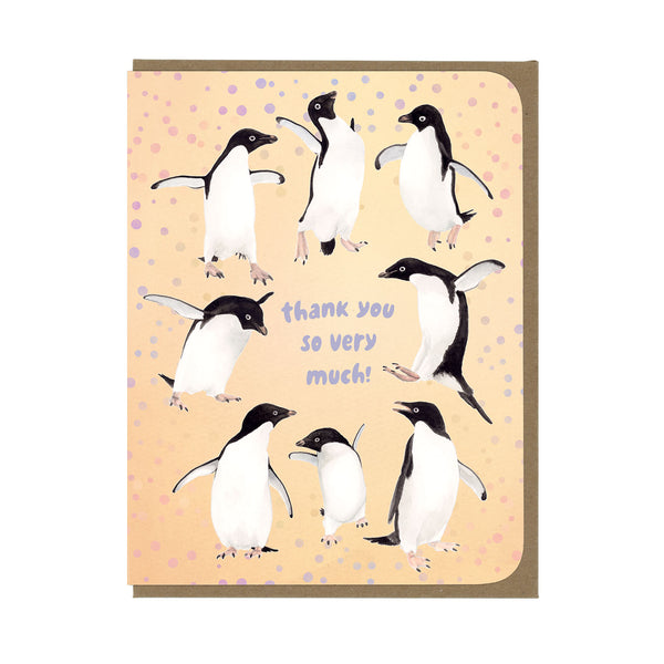 Thank You Penguins - Greeting Card