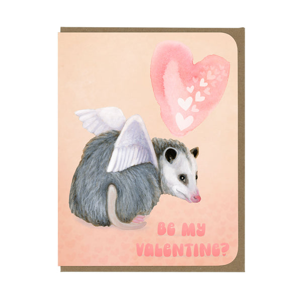 VALENTINE'S DAY - Winged Possum - Greeting Card