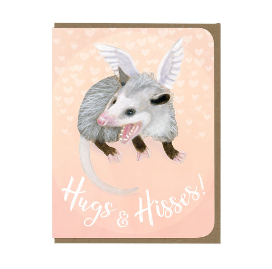 Love - Hugs and Hisses Possum - Greeting Card