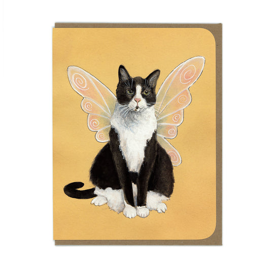 Cat Fairy Greeting Card