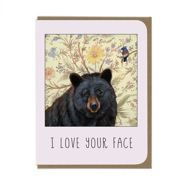 Love Your Face Bear Card - Wholesale